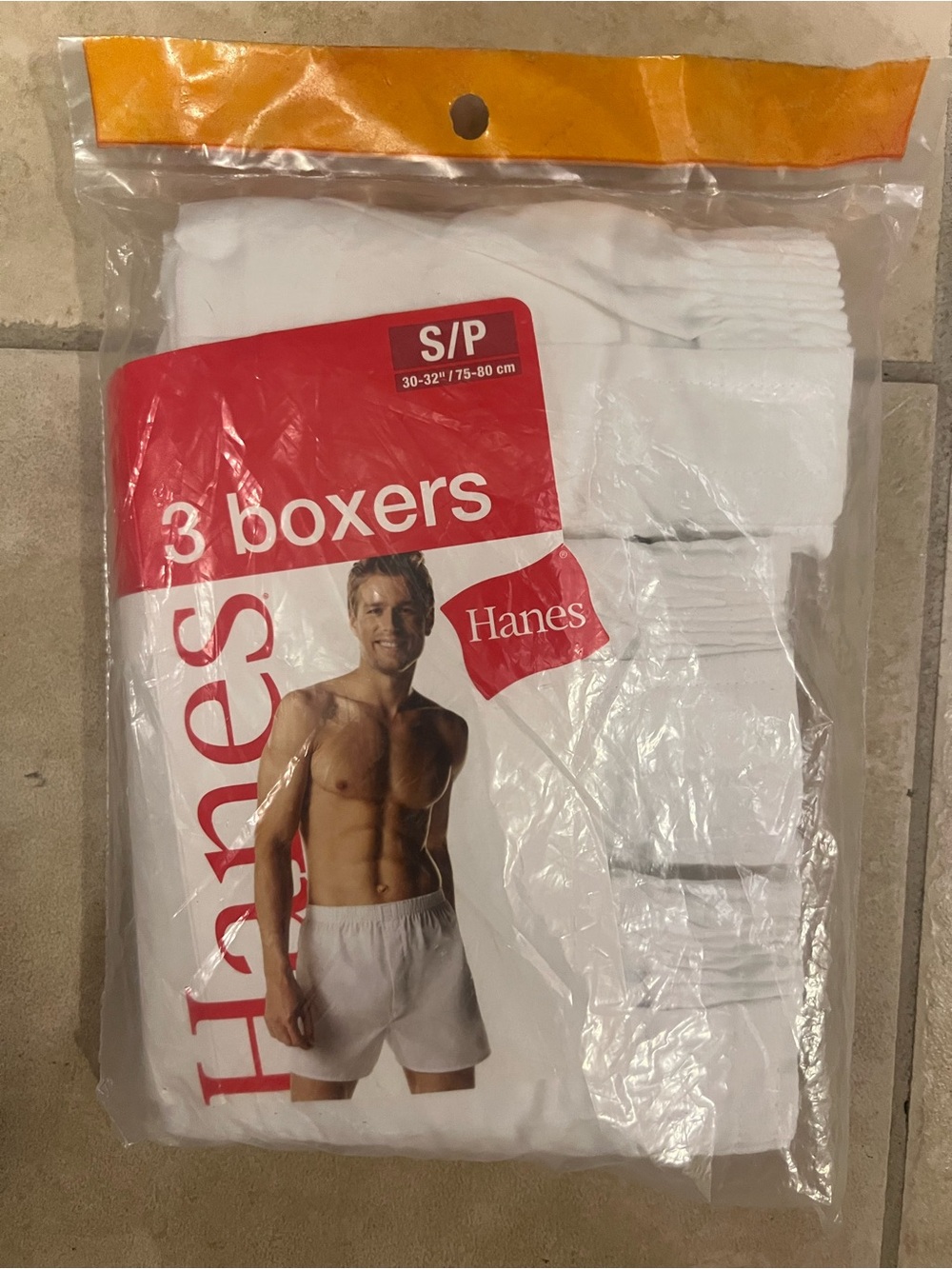 Hanes White 3-Pack Men's Boxers